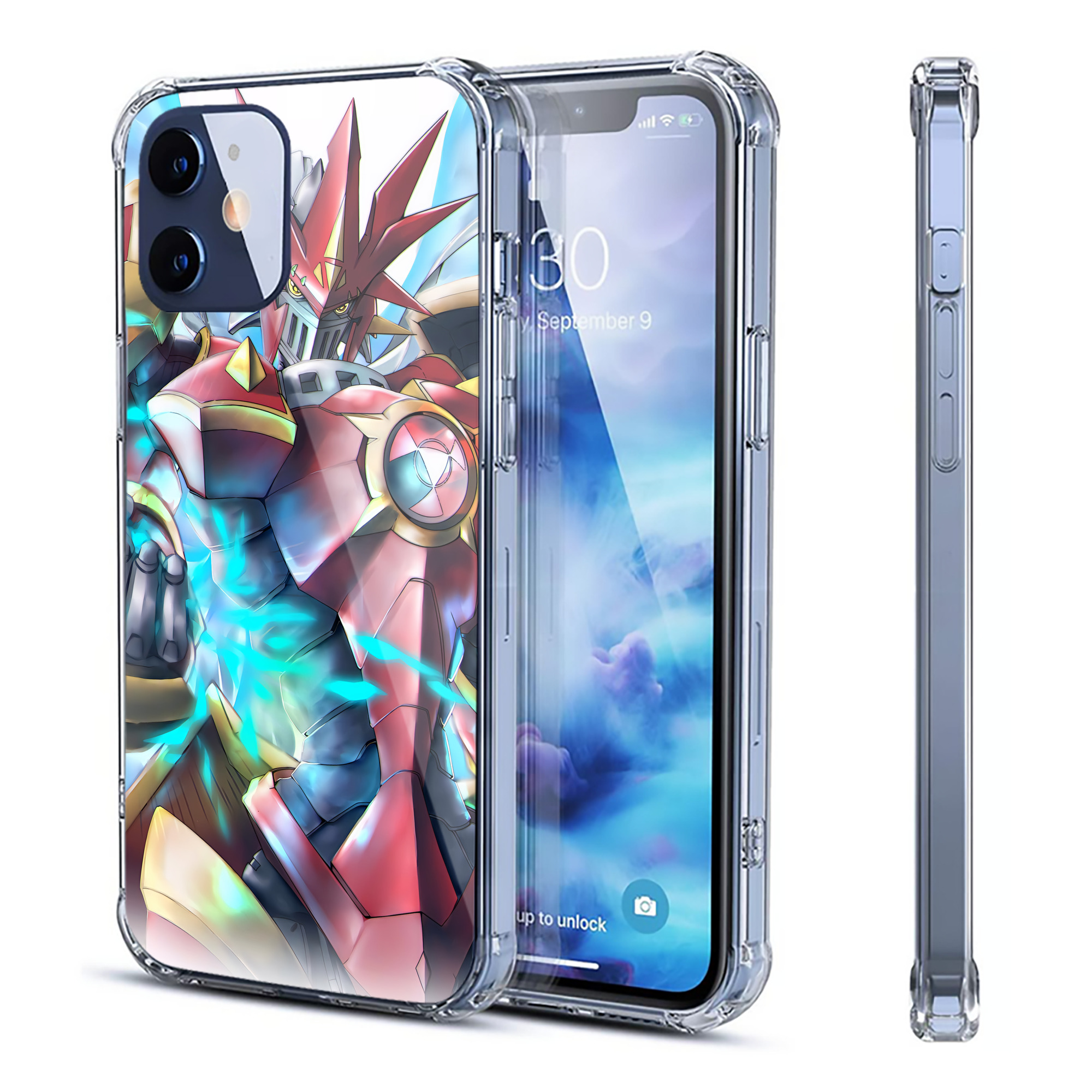 （画像用） Digimon デジタルモンスター/デジモン 【iPhone 12シリーズ対応】透明スマホケース（クリアソフトケース）